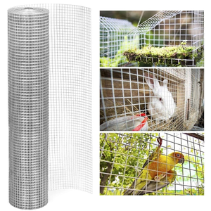 Verzinktes Drahtgitter auf Rolle, 1/2 Zoll quadratische Maschen, geschweißtes Gitter für Gartenzaun, Hühner- und Kaninchenkäfige - Product Image 2