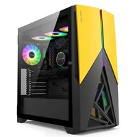 Boîtier en verre pour PC de jeu Boîtier pour ordinateur de jeu personnalisé en gros Boîtier pour PC de jeu Châssis d'ordinateur CPU de bureau haut de gamme
