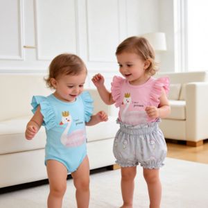 Nuovo Set Estivo in Maglia per Bambine, Completi per Neonati, <span class=keywords><strong>Abbigliamento</strong></span> alla Moda per Bambini - Product Image 2