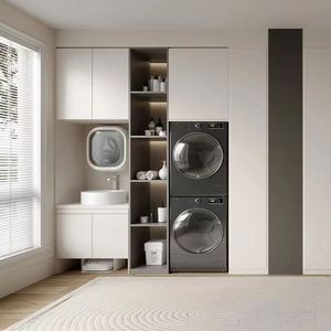 Armadio Pieghevole Moderno <span class=keywords><strong>in</strong></span> <span class=keywords><strong>Legno</strong></span> <span class=keywords><strong>per</strong></span> Lavanderia da Balcone, Arredamento <span class=keywords><strong>per</strong></span> Soggiorno di Villa - Product Image 1