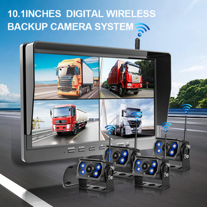 Cordless Quad Screen Support 256GB MDVR With Digital Wireless Backup Rear View <b>Camera</b> for Car Truck Lorry Trailer Bus Wi - Product Image 3