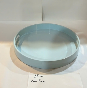 Contemporary Gloss Lacquer <b>Tray</b> Designed for Functional Serving and Enhancing Interior Aesthetics - Product Image 2