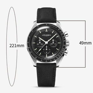 Nouvelle Montre Chronographe à Quartz pour Homme 2026, Style Affaires, Multifonctionnelle à Trois Cadrans, Étanche, Bracelet en Cuir 20mm, Grand Cadran - Product Image 1