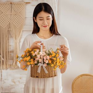 ช่อดอกยิปโซฟิลลาประดิษฐ์ CallaFloral สีขาว ชมพู ส้ม ทำจากโพลีเอสเตอร์ สำหรับตกแต่งงานแต่งงาน สไตล์ INS งานฝีมือนำเข้า - Product Image 2