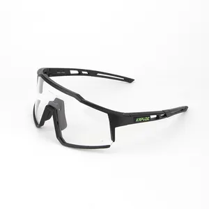 Gafas de Sol Antiniebla de Seguridad con Logotipo Personalizado, Lentes Fotocromáticas para Ciclismo de Carretera, Color Gris, Cambio Rápido, Novedad de 2023