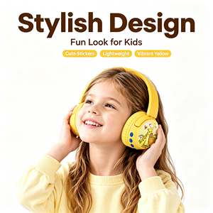 Meilleurs écouteurs antibruit pour les voyages, les enfants, casque stéréo sans fil Bluetooth pour enfants, cours en ligne - Product Image 5