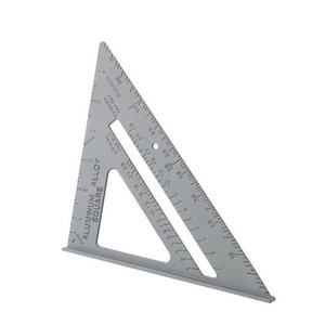Regla Triangular Multifuncional de Aluminio Fundido de 30 cm con Ángulo de 45 Grados y Perfil de Aluminio Reforzado Imperial de 7 Pulgadas - Product Image 4