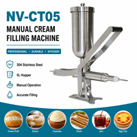 Nouvelle machine à garnir les aliments multifonctionnelle manuelle pour pâtisserie, pain, biscuits, gâteaux, chocolat, fruits, garantie de 6 mois