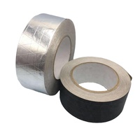 Ruban adhésif en aluminium noir mat haute adhérence haute température 50 microns avec colle à solvant pour système HVAC