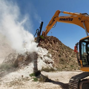 Giàn Khoan mỏ khéo léo để khoan nổ mìn, Giàn Khoan DTH gắn trên máy xúc, giàn khoan để khoan đá - Product Image 6