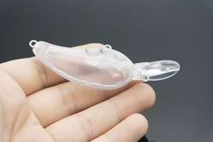 Esca da pesca non verniciata più venduta 75mm 7.6g corpo esca crankbait vuoto 158 in stock occhio libero - Product Image 5