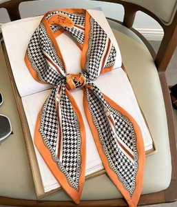 <strong>2025</strong> Elegant Luxury <strong>Headband</strong> <strong>for</strong> Amazon <strong>Women's</strong> Fashion Polyester Scarf Digital Printing Letter Summer Tie Bow <strong>for</strong> Shawls