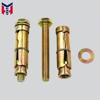 Boulon de fixation en acier au carbone à prix d'usine, très vendu, avec rondelle et boulon, 3 ou 4 pièces, ancrage robuste pour blindage