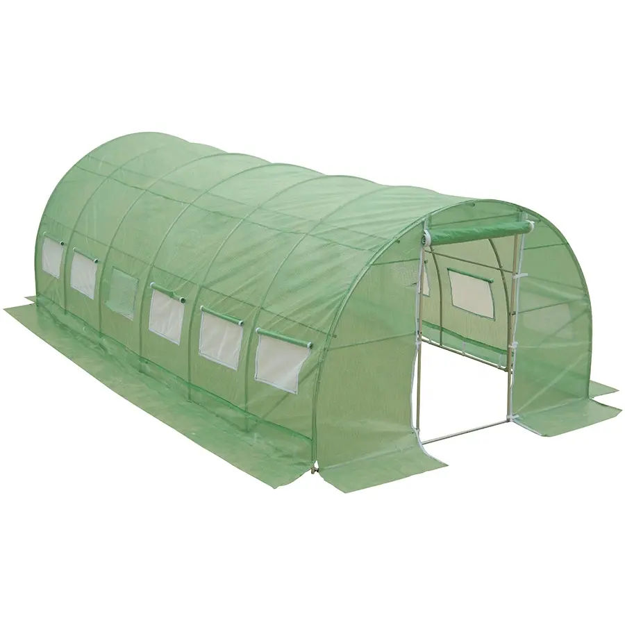 Draagbare Groene Huis Koepel Tuintent Kassen Outdoor Waterdicht Pvc Stof Bloem Groen Huis