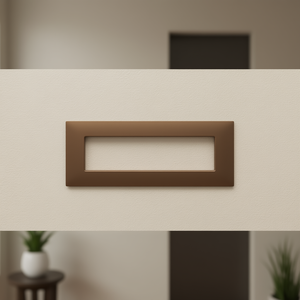 Placa frontal de bronce de 7 vías compatible con Vimar Arke - Product Image 3