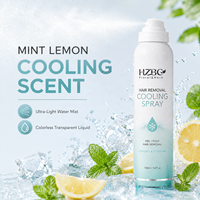 Spray dépilatoire rafraîchissant OEM, sans douleur, avec sensation de fraîcheur pour les peaux sensibles, jambes, aisselles, visage, à l'aloe vera