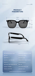 Nouvelle traduction Ai hommes lunettes de soleil de course lunettes intelligentes légères assistant de haut rang traduction en temps réel lunettes Bt - Product Image 6