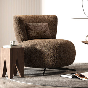 Sofá Moderno de Tela, Sillón Individual, Silla de Diseño Acolchada, Asiento Tapizado Suave para Sala de Estar o Dormitorio - Product Image 3