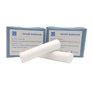 ผ้าพันแผลผ้าพันแผลที่มีความยืดหยุ่นสูงระบายอากาศได้ดีม้วนผ้าตาข่ายปลอดเชื้อทางการแพทย์ขอบตัดด้วย CE & ISO - Product Image 1