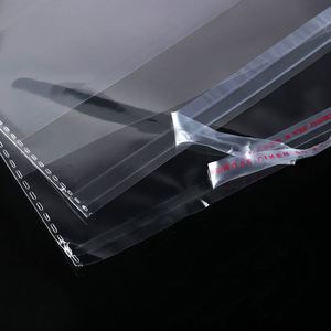 Feuilles transparentes en PLA/PE/OPP, sacs en plastique givrés avec fermeture éclair, emballages refermables en PVC, sacs en cellophane personnalisés - Product Image 3