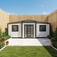 Maison conteneur moderne extensible 2-4 chambres, prête à l'emploi, étanche, villa de luxe avec salle de bain pour bureau