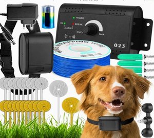 Wireless Pet Training Collar Adjustable <b>Remote</b> <b>Control</b> Bark <b>Control</b> <b>Vibration</b> Sound Beep Outdoor Dog Fence System - Product Image 2