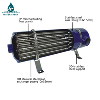 Échangeur de chaleur pour piscine en acier inoxydable Water Faery, transfert de chaleur haute efficacité pour un chauffage rapide de l'eau de la piscine