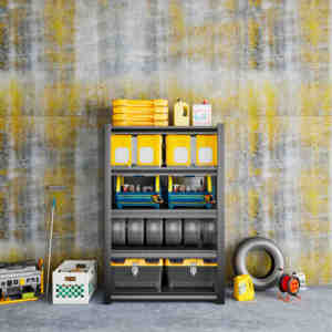 Metal 5 layer storage rack garage shelf system warehouse shelving storage equipment storage shelves rack