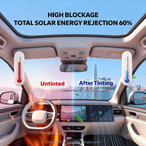 <span class=keywords><strong>Film</strong></span> de protection solaire ultra-transparent pour toit ouvrant, <span class=keywords><strong>film</strong></span> pare-soleil pour voiture, <span class=keywords><strong>film</strong></span> solaire nano de haute qualité, bloque 90% des rayons UV et infrarouges - Product Image 4