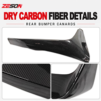 Ailerons arrière en fibre de carbone sèche ZESON pour BMW M3 F80 M4 F82 F83 2014-2018