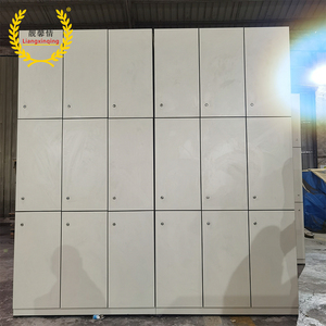 Armoire de rangement commerciale sur mesure avec serrure électronique, design moderne et décoratif pour bureaux, aéroports, villas de golf, 2 compartiments compacts - Product Image 5