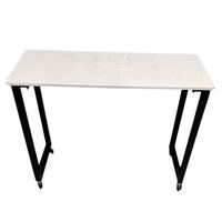 Pratique moderne en bois double blanc éclairé petite table de manucure et ensemble de chaises table à ongles