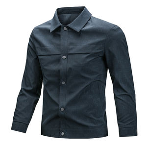 Chaqueta de solapa para hombre, nueva, informal, para hombres de mediana edad y mayores, abrigo ejecutivo para negocios, primavera y otoño, cómoda y transpirable - Product Image 1