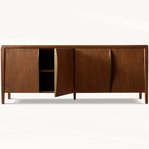 <span class=keywords><strong>Credenze</strong></span> e Buffet di Design Retrò Premium per <span class=keywords><strong>Soggiorno</strong></span> in Legno di Noce Naturale - Product Image 3