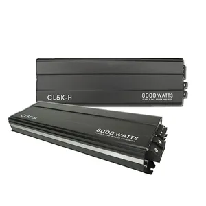 Suoer Hot Sale In USA Market Car Amplifier Big Power Car Amp Class D Full Range 8000 Watts Car Amplifier