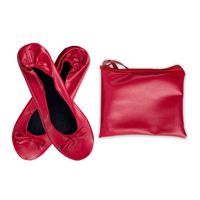 Chaussures de mariage pour femme en promotion – Ballerines plates pliables avec sac, idéales pour les invitées et après la fête