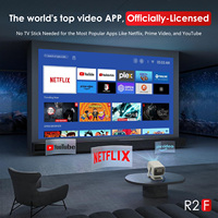 Mini projecteur LED Linux 1080P 350 ANSI FHD HIFI STEREO WiFi Projecteur intelligent Home cinéma Netflix Officiellement sous licence Pliable