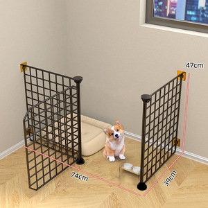 Clôture pour <span class=keywords><strong>chien</strong></span> d'intérieur, barrière pour animaux de compagnie, barrière de <span class=keywords><strong>porte</strong></span> pour petits chiens (Teddy Bear, Corgi, Chihuahua), cage pour <span class=keywords><strong>chien</strong></span> - Product Image 2