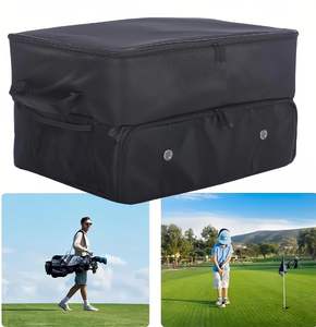 Caja Organizadora de <span class=keywords><strong>Golf</strong></span> de 2 Niveles con Compartimento Ventilado Separado para 2 Pares de Zapatos, <span class=keywords><strong>Bolsa</strong></span> para Artículos Especiales - Product Image 3