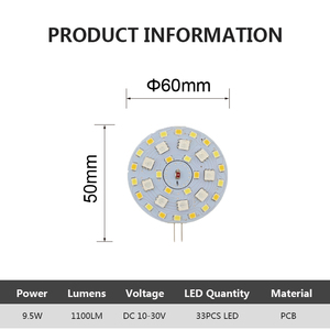 หลอดไฟ LED อัจฉริยะ WiFi G4 RGB+CCT ควบคุมด้วยเสียงผ่านแอป Tuya แบบขาเสียบสองขา สำหรับโคมไฟระย้าในบ้าน - Product Image 5