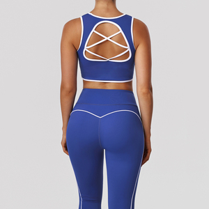 ชุดโยคะเอว<span class=keywords><strong>สูง</strong></span>พร้อมสปอร์ตบราซับแรงกระแทกและกางเกงขาสั้นยกกระชับสะโพก-ระบายอากาศได้ดี น้ำหนักเบา ผ้าเนื้อเดียว สำหรับออกกำลังกาย EU/US - Product Image 6