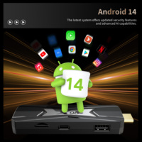 X96Q NEO Android 14 4K 8K Quad Core, Mini TV Box Inteligente con Android TV, Amlogic S905X5M, Bluetooth, Control por Voz, Bajo Consumo, 4GB RAM, 32GB ROM, WiFi6