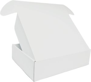 Custom Logo Small Cardboard Boxes 6x6x2 Inches Business Corrugated Mailing Box for <strong>Storage</strong> and Shipping (White) - Product Image 4