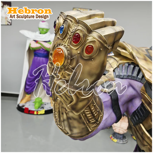Estatua de acción Marvel Legends <span class=keywords><strong>1</strong></span>_<span class=keywords><strong>1</strong></span>, busto realista de <span class=keywords><strong>Thanos</strong></span>, estatua de fibra de vidrio para decoración del hogar - Product Image 5