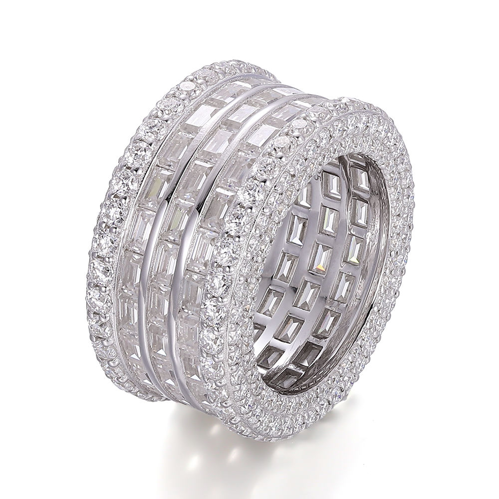 แหวนมอยซาไนต์ทองแท้ 18K