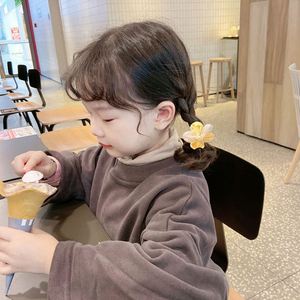 Cute Elegant Rubber Tendon Hair Loop Children's Flower <b>Bow</b> Hair Accessory for Girls and Babies Little Girl's Hair Rope - Product Image 1