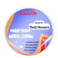 Facettes dentaires, blanchiment des dents, prothèses dentaires, imitation de gouttières dentaires, dents artificielles temporaires, couverture de dents, sourire parfait, ajustement confortable, kit de facettes dentaires