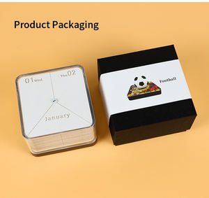 Logo personnalisé papier d'art artisanat 3D bloc-notes <span class=keywords><strong>calendrier</strong></span> de bureau avec tennis basket-ball ballons de football cadeau d'anniversaire pour hommes garçons - Product Image 5