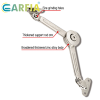 Garfia Nouveau Charnière Amortie à Fermeture Douce pour Porte de Meuble Armoire, avec Support de Levage