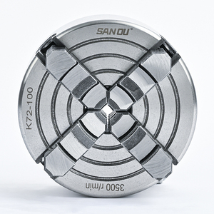 Mandrin de tour à quatre mâchoires indépendantes SANOU <span class=keywords><strong>Chuck</strong></span> 4 Jaw, mandrin de tour à quatre mâchoires, 4 pouces, 100 mm, K72-100, en vente - Product Image 1